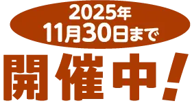 2025年11月30日まで開催中!